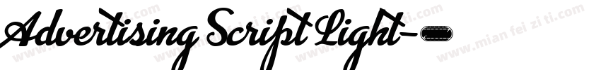 Advertising Script Light字体转换